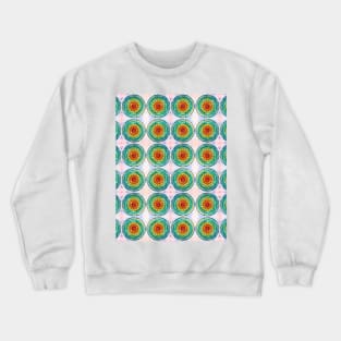 OM - Chakra Mandala - Rainbow - Charm Pattern Crewneck Sweatshirt